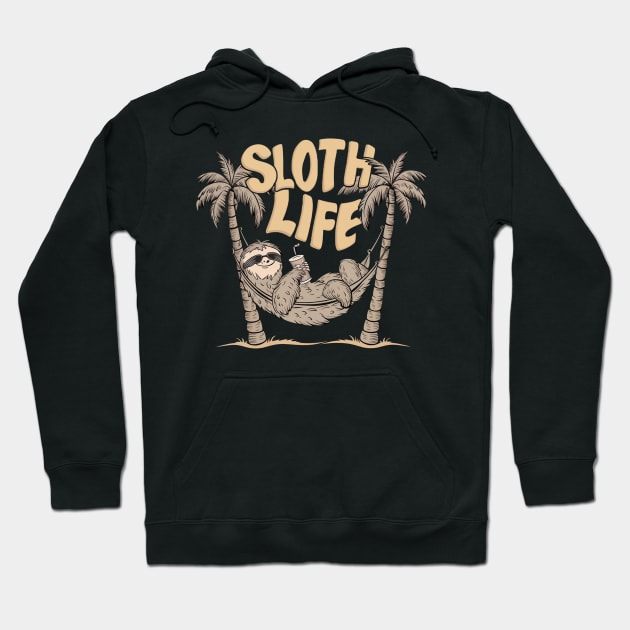 Sloth Life Hoodie by Aldrvnd